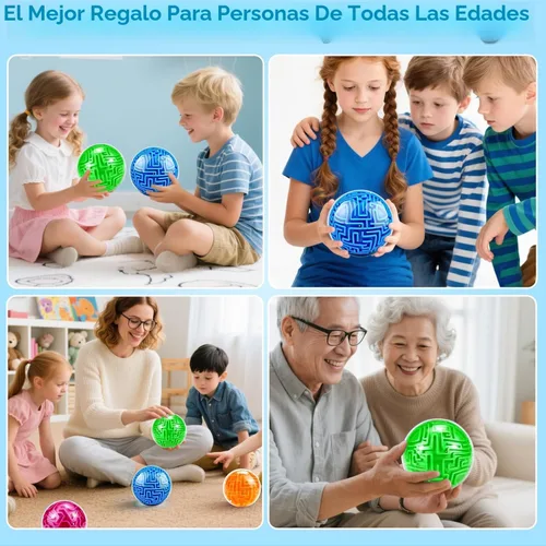 Vista 5 de YongnKids Amaze - Rompecabezas de pelota de laberinto secuencial de memoria 3D, regalos de juguetes para niños y adultos - Juego de desafíos