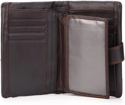 Vista 4 de GHGHF - Billetera para hombre, con clip de dinero, casual, multifuncional, monedero, con costuras