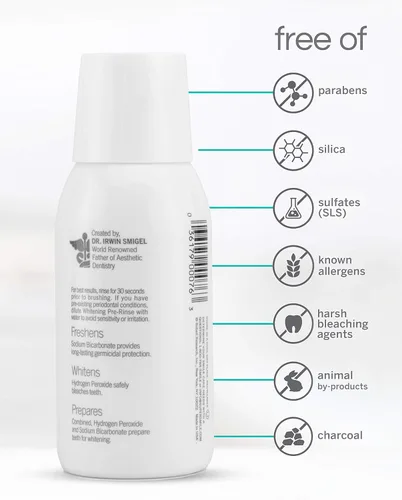 Vista 2 de Supersmile Enjuague bucal precepillado para blanquear, formulado clínicamente, 5 onzas líquidas