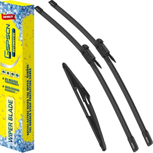 Vista 38 de GSPSCN 2 limpiaparabrisas de repuesto para Cooper R55, R56, R57, 2013, 2014, 2015, 19 + 18 pulgadas (juego de 2)