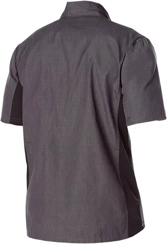 Vista 3 de Utility Work Camisa con Snap Botón Frontal y rejilla paneles laterales