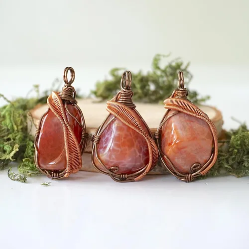 Vista 30 de Collar de cristal de piedra natal alternativo para mujer y hombre - plateado