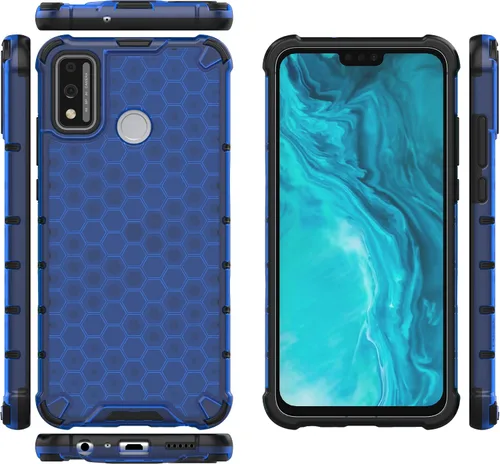 Vista 16 de Pzwoxukhov Funda compatible con Huawei Nova 3i, compatible con Huawei P Smart+ 2018 Honeycomb Anti-Drop Shock-Absorbing Case Negro