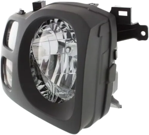Vista 6 de EPIC LIGHTING Faros delanteros halógenos estilo OE color gris oscuro, repuesto para NISSAN 02-04 NISSAN XTERRA XE
