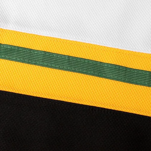 Vista 6 de 3 Ross The BOSS Rhea ST John's - Camiseta de hockey cosida con parche EMHL blanco y verde, Verde, Blanco