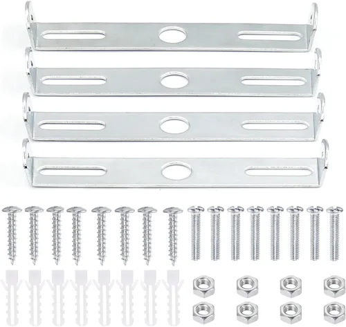Vista 9 de 4 paquetes de soporte de montaje universal para luminarias cuadradas, soporte de montaje de placa de luz de techo de 3 pulgadas para pared, soporte