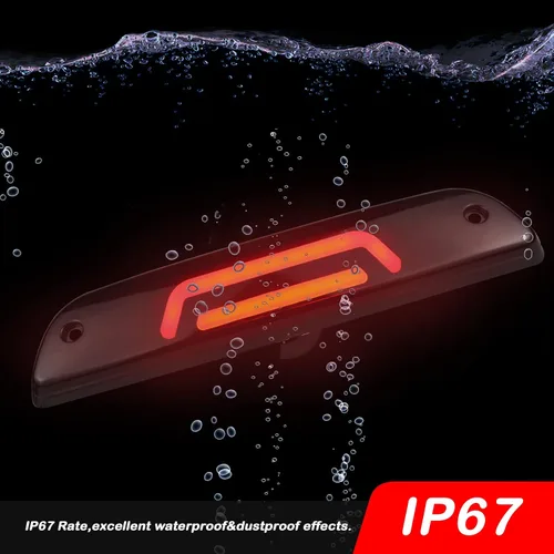 Vista 5 de Luces de freno LED de montaje alto, tercera luz de freno compatibles con Toyota Tacoma Truck 1995-2015 luz trasera LED de freno barra de luz trasera