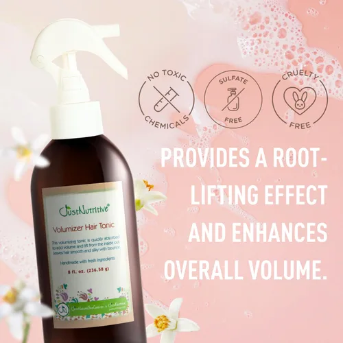 Vista 4 de Volumizer Hair Tonic Volumen instantáneo y levantamiento Tónico ligero para hombres y mujeres Levantador natural de raíces de cabello