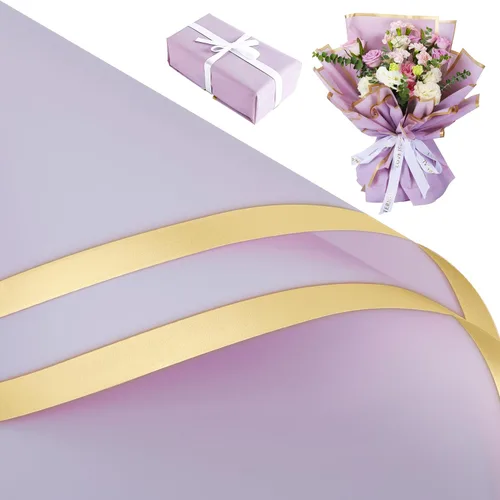 Vista 8 de Papel de regalo floral coreano - 15 hojas impermeables de envoltura de flores para ramos y regalos