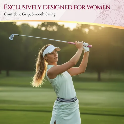 Vista 4 de SAPLIZE Agarres de golf exclusivos para mujer, paquete de 13 empuñaduras de goma suave con diseño cónico optimizado, cómodos y absorbentes