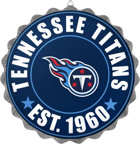 Vista 10 de NFL Team Logo Metal Hanging Wall Bottle Cap Sign