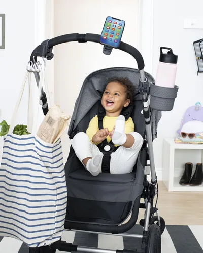 Vista 10 de Skip Hop Universal Stroller Hook, Stroll & Connect, Grey
