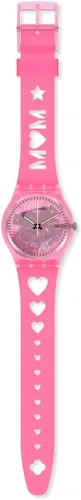 Vista 2 de Swatch Analógico GZ354, Rosa, Tira, Rosado, Strip