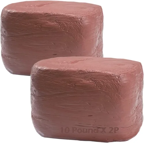 Vista 11 de ReArt Arcilla de modelado natural de secado al aire – 10 libras con 40 piezas de herramientas de escultura de cerámica, arcilla multiusos (gris)