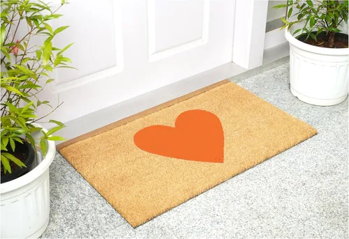 Vista 3 de Calloway Mills - Felpudo Madison Heart (Naranja, 24 x 36 pulgadas)