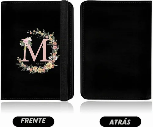 Vista 5 de Linda Funda para Pasaporte y Soporte Combo, Cubierta para Pasaporte con Bloqueo RFID, Compatible con Billetera para Hombres y Mujeres, Protector