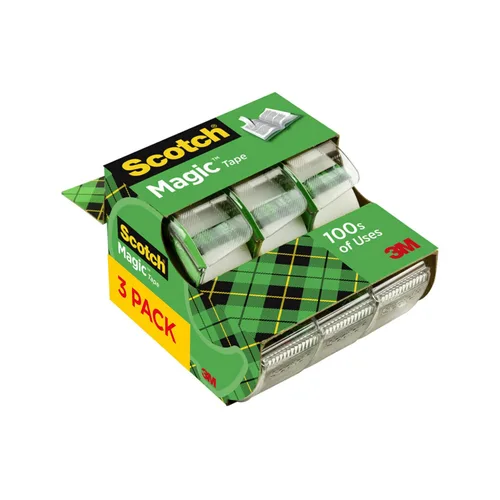 Vista 6 de Paquete de cinta de embalaje resistente Scotch para envío, transparente, 1.88 pulgadas x 27.7 yardas, 1 rollo de cinta con dispensador + cinta