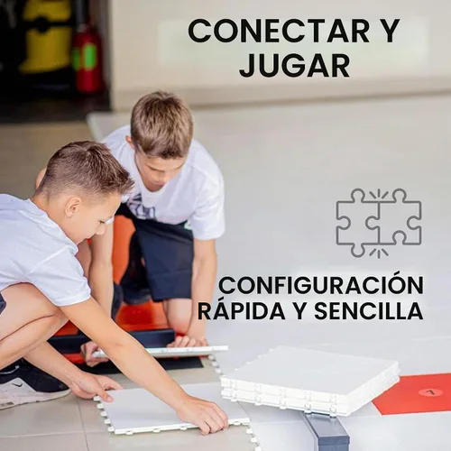 Vista 3 de Hockey Revolution My Puzzle Durable Flooring Tiles - Slick Interlocking Training Surface for Stickhandling, Shooting, Passing - Build Your Own