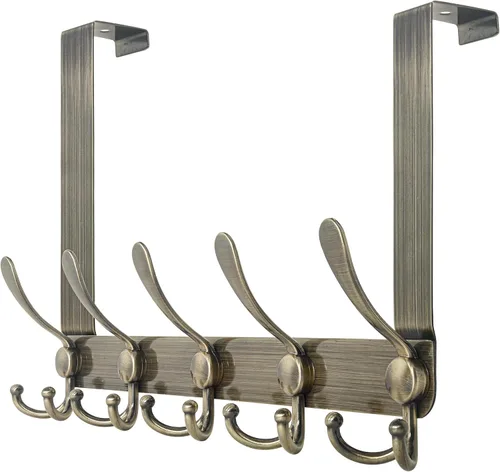 Vista 15 de WEBI Ganchos para colgar sobre la puerta, perchero para colgar sobre la puerta, perchero de puerta para toallas, ropa, baño, negro
