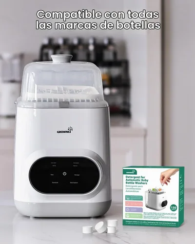 Vista 7 de GROWNSY Comprimidos oficiales para lavar botellas de detergente 130 piezas
