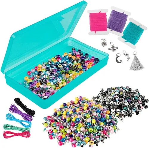 Vista 2 de Fashion Angels - Juego de cuentas Includes 2,000+ Beads, Organizer Keeper Case, Charms & More, For Kids Ages 8+