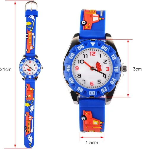 Vista 2 de Venhoo Kids Watches Analog 3D Cartoon Waterproof Sport Children Toddler Wrist Watches Gifts for 3 4 5 6 7 8 9 10 11 12 Ages Girls Little Boys Child