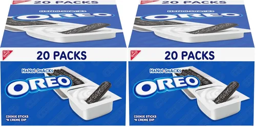 Vista 19 de Handi-Snacks OREO - Paquetes de bocadillos para salsa de galletas y creme, 20 paquetes de aperitivos