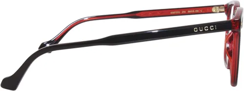 Vista 3 de Gucci GG0737O 014 Gafas Hombres NegroRojo Completo Rim Rectángulo Forma 2.205 in