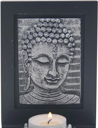 Vista 5 de DharmaObjects Portavelas de mesa Zen Garden Tea Light Gift & Home Decor (Buddha)