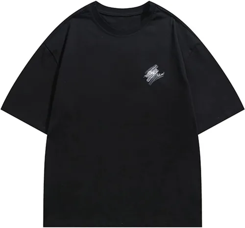 Vista 2 de Vamtac Camisetas gráficas para hombre, vintage, de gran tamaño, de media manga, cuadradas, holgadas, holgadas, para la calle
