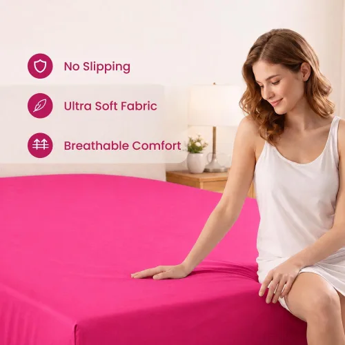 Vista 143 de Sábana bajera ajustable de lujo suave de 600 hilos, 100% algodón egipcio, sábana bajera ajustable individual con elástico alrededor, se adapta a