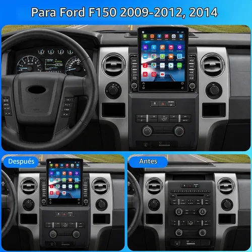 Vista 2 de Radio estéreo de coche Android 13 de 9.7 pulgadas para Ford F150 2009-2012, 2014 doble DIN WiFi incorporado Bluetooth GPS Navi 2011 2010 pantalla