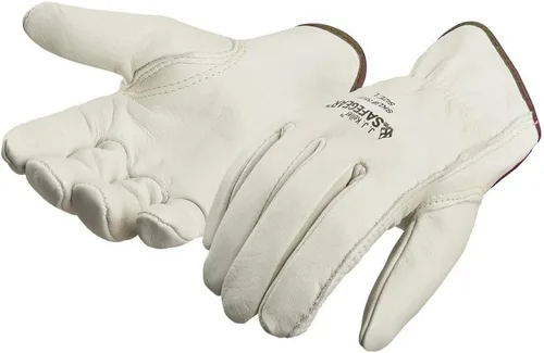 Vista 2 de SAFEGEAR - Guantes de trabajo de piel de vaca con pulgar Keystone