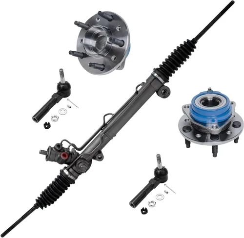 Vista 147 de Detroit Axle - Kit de suspensión delantera 4WD para Nissan Frontier Pathfinder Xterra, 2 cubos de rodamientos de ruedas, 2 brazos de control