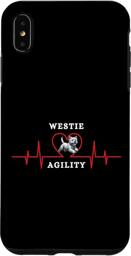 Vista 7 de iPhone 14 Plus Dog Agility - mi corazón late para Westie Agility Case
