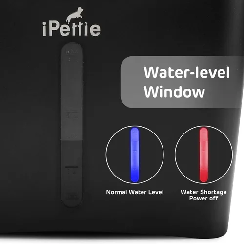 Vista 6 de iPettie Kamino - Fuente de agua para gatos, 101 onzas/3 litros, purificador de agua filtrado ultra silencioso, dispensador automático de agua