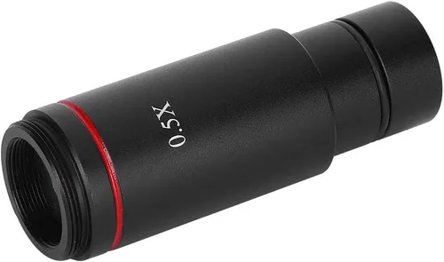 Vista 7 de Oumefar Microscopio Ocular 0.5X C Montaje Microscopio Lente de cámara 0.984 in para ocular electrónico CCD Cámara Industria HDMI Microscopio Cámara
