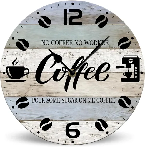 Vista 11 de Funny Poop Barthroom - Reloj de pared de madera de 10 pulgadas, funciona con pilas, reloj de pared sin tictac, hora de hacer popa, relojes de pared