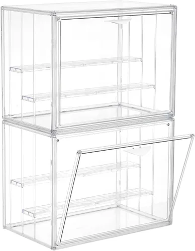 Vista 8 de Estuche de acrílico apilable de 4 capas para caja de exhibición