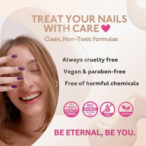 Vista 7 de Eternal Juego de esmaltes de uñas verdes para mujer (atención) – Juego de esmaltes de uñas azul claro para niñas – Esmalte de uñas blanco de larga