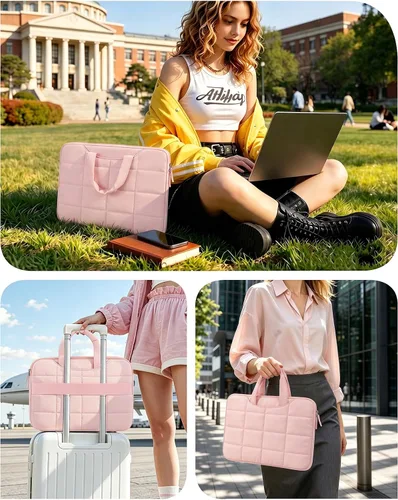 Vista 6 de FINPAC Funda para portátil MacBook Neo 13 pulgadas MacBook Air 13.6" Rosa