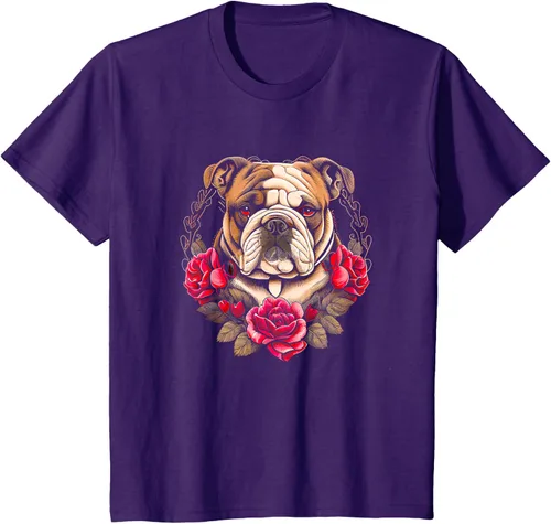 Vista 3 de Día de San Valentín - Camiseta de San Valentín Bulldog Inglés, Negro