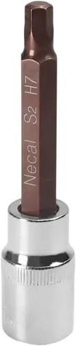 Vista 91 de Utoolmart 1/2" Drive x 0.551 in largo Hex Bit Socket, métrico, S2 y Cr-V acero 1pcs