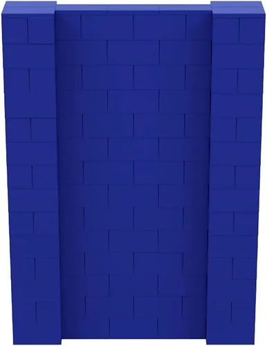 Vista 134 de EverBlock Kit de pared de 5 x 4 pies Bloques de construcción modulares Sistema de pared para edificios, pantallas y estructuras Divisor