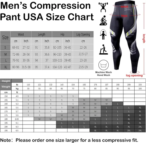 Vista 7 de OEBLD Pantalones de compresión para hombre con bloqueo UV, mallas para correr, paquete de 1 o 2 leggings para gimnasio y yoga para entrenamiento