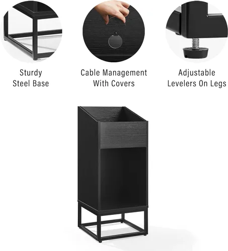 Vista 4 de Crosley Furniture Soporte de almacenamiento de discos Enzo Flip-Bin
