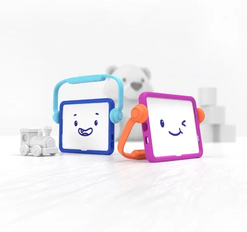 Vista 6 de Funda Speck para iPad para Niños - Funda Protectora Resistente para iPad de 10.9 Pulgadas de 10ª Generación - Soporte y Asa de Rango Múltiple