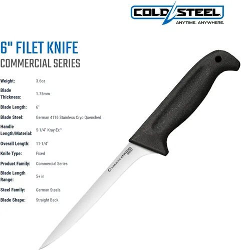 Vista 5 de Cold Steel Cuchillo de filete de 6" serie comercial