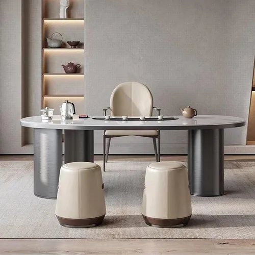 Vista 6 de Sillas de comedor sillas de comedor, cocina moderna y habitación, acento tapizado en piel sintética cojín asiento y patas de metal resistentes