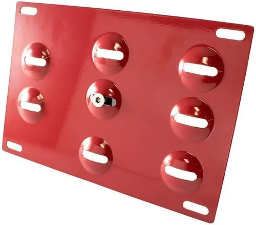 Vista 3 de Xotic Tech - Soporte de montaje para placa de matrícula de remolque de aluminio rojo, compatible directamente con Lexus es 2006-2018 y CT 2011-2017